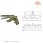 Hagyományos 130mm-es kampós ágyvasalat szett