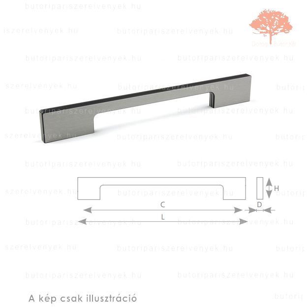 DD160 csiszolt nemesacél színű fogantyú DD160 csiszolt nemesacél színű fogantyú